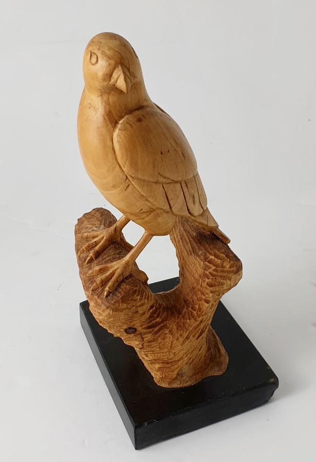 Handcarved Wooden Bird of Prey