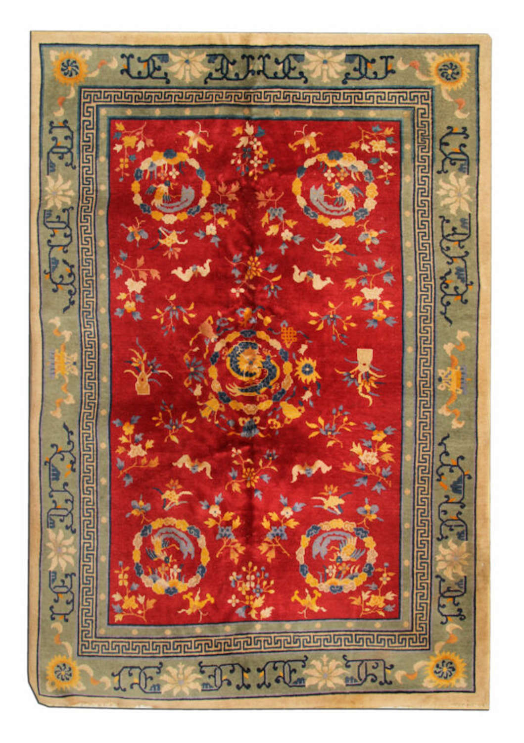 Antique Carpet Chinese Rug From Tebat