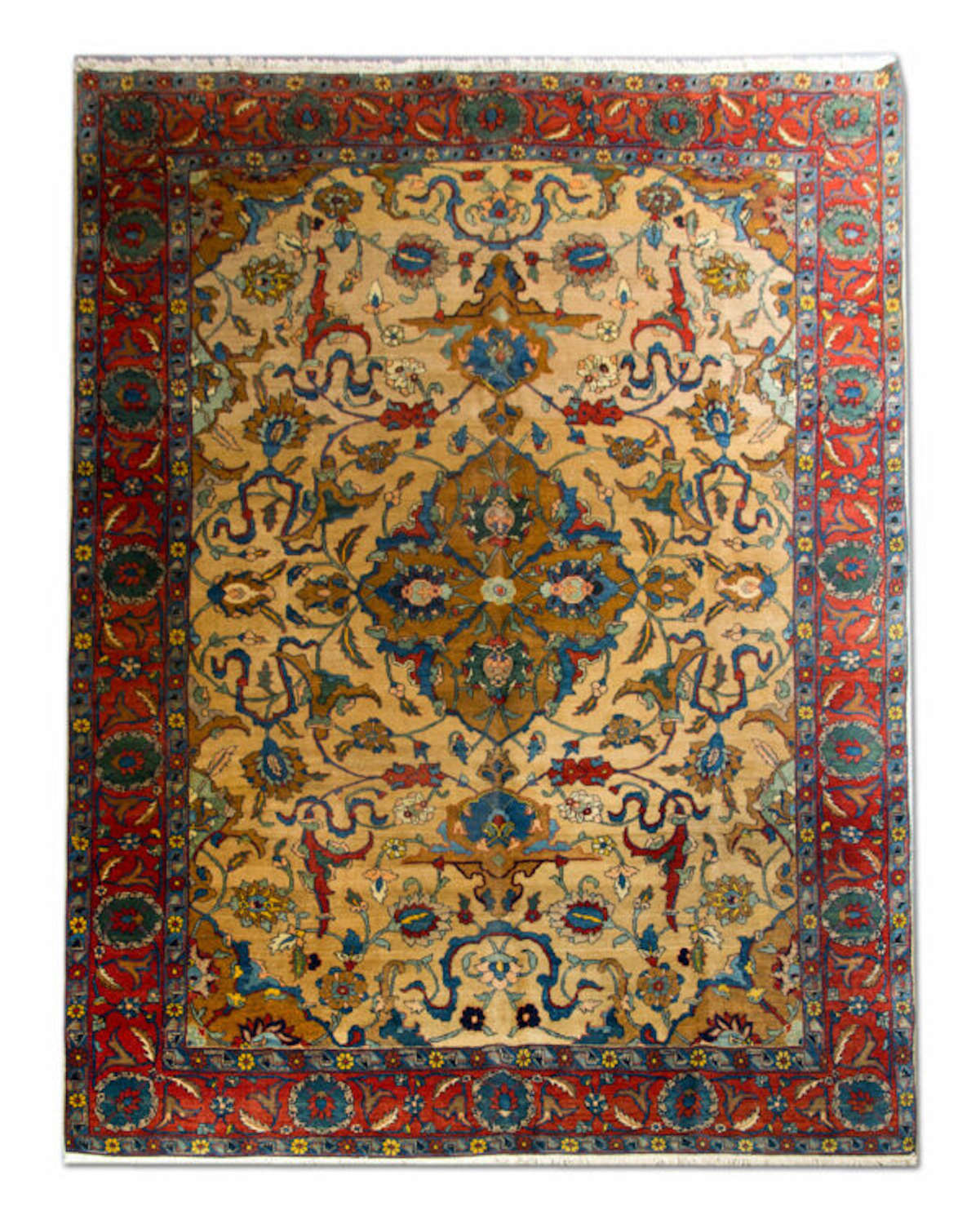 Antique Carpet, Antique Rugs, Persian Tabriz Carpet