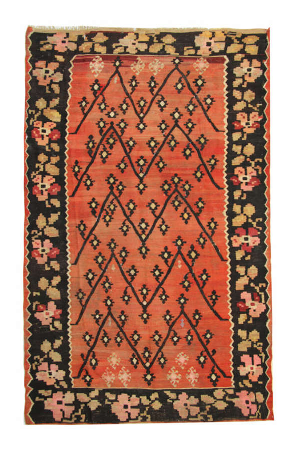 Antique Caucasian Karabagh Kilim