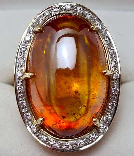 Sphalerite & Diamond Ring