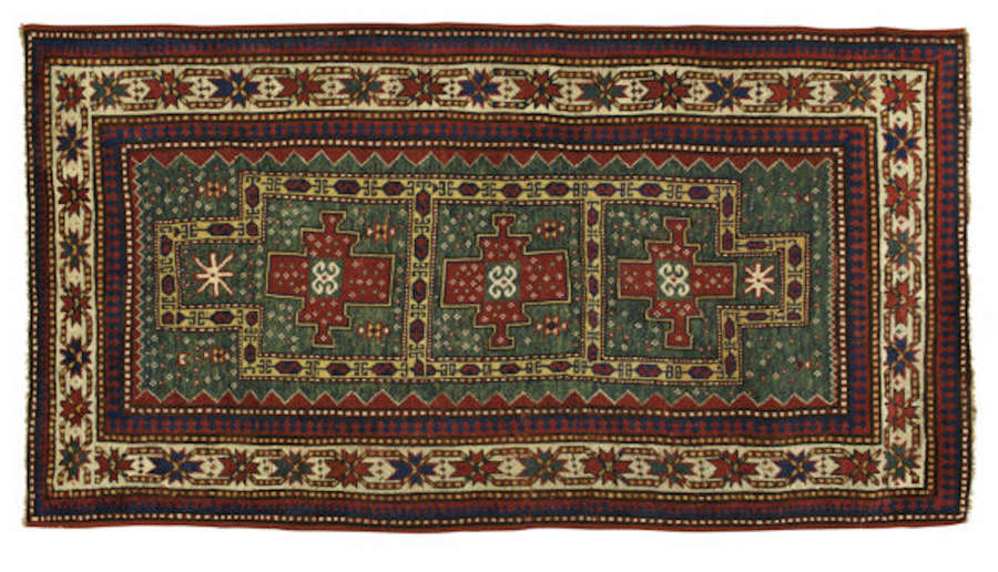 Antique Rugs, Persian Rug From Caucasian Kazak