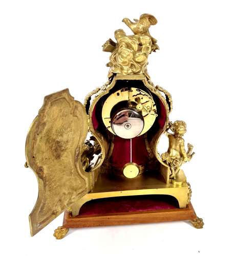 French Bronze Mantle Clock