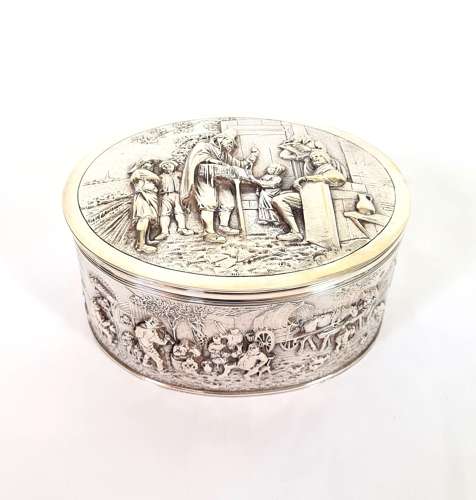 Dutch Silver Biscuit Box