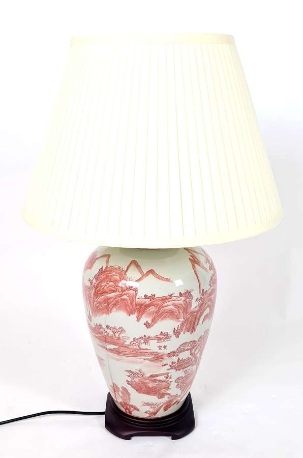 Large Porcelain Table Lamp
