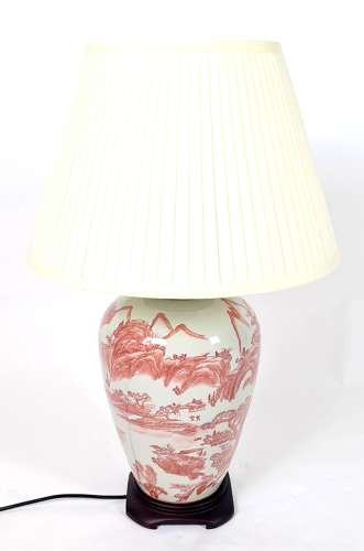 Large Porcelain Table Lamp