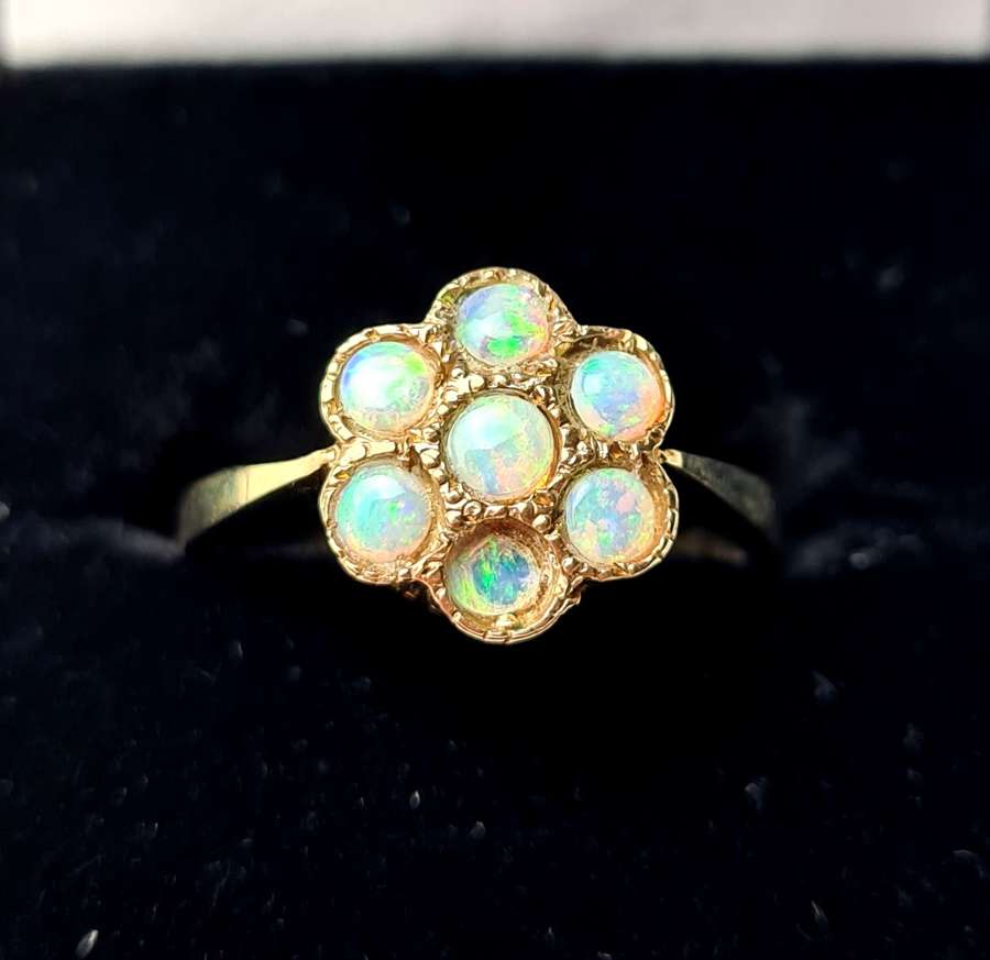Opal Daisy Ring