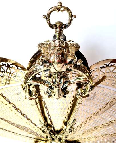 Brass 'Fan' Firescreen