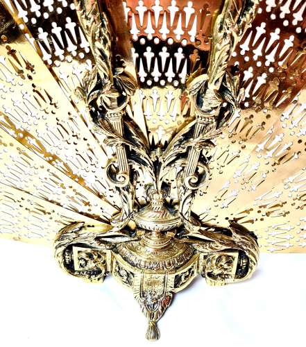 Brass 'Fan' Firescreen