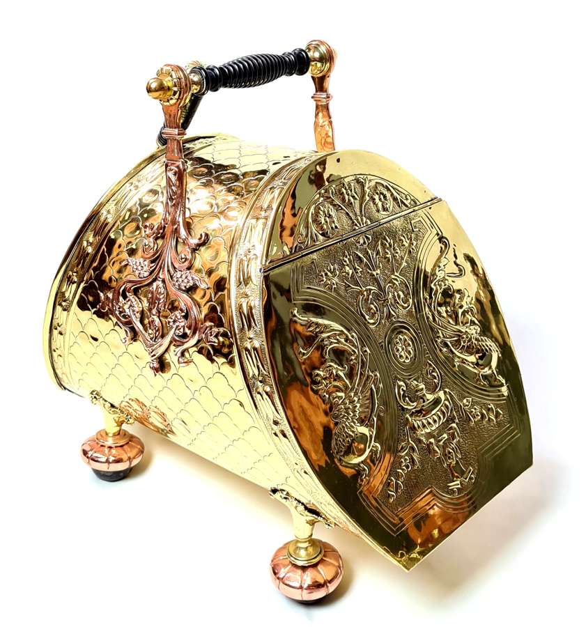 Brass Scuttle and Scoop