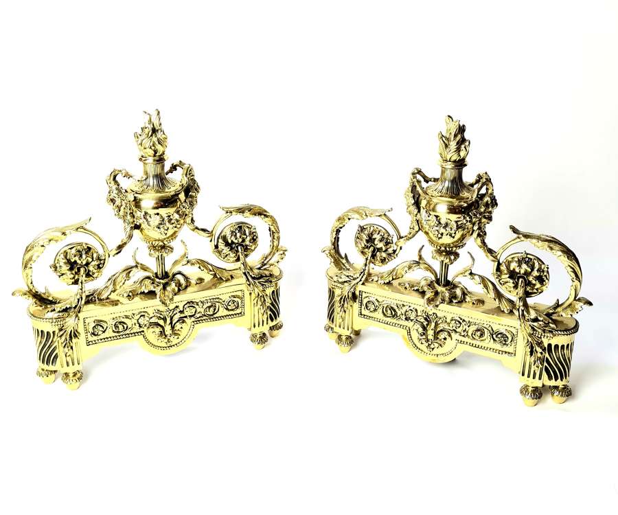 Pair of Louis XVI Firedogs