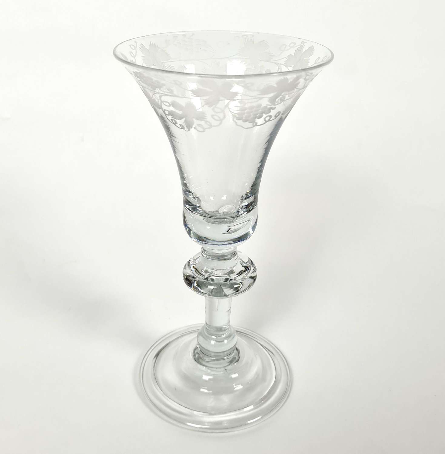 18th Century Baluster Wine Glass