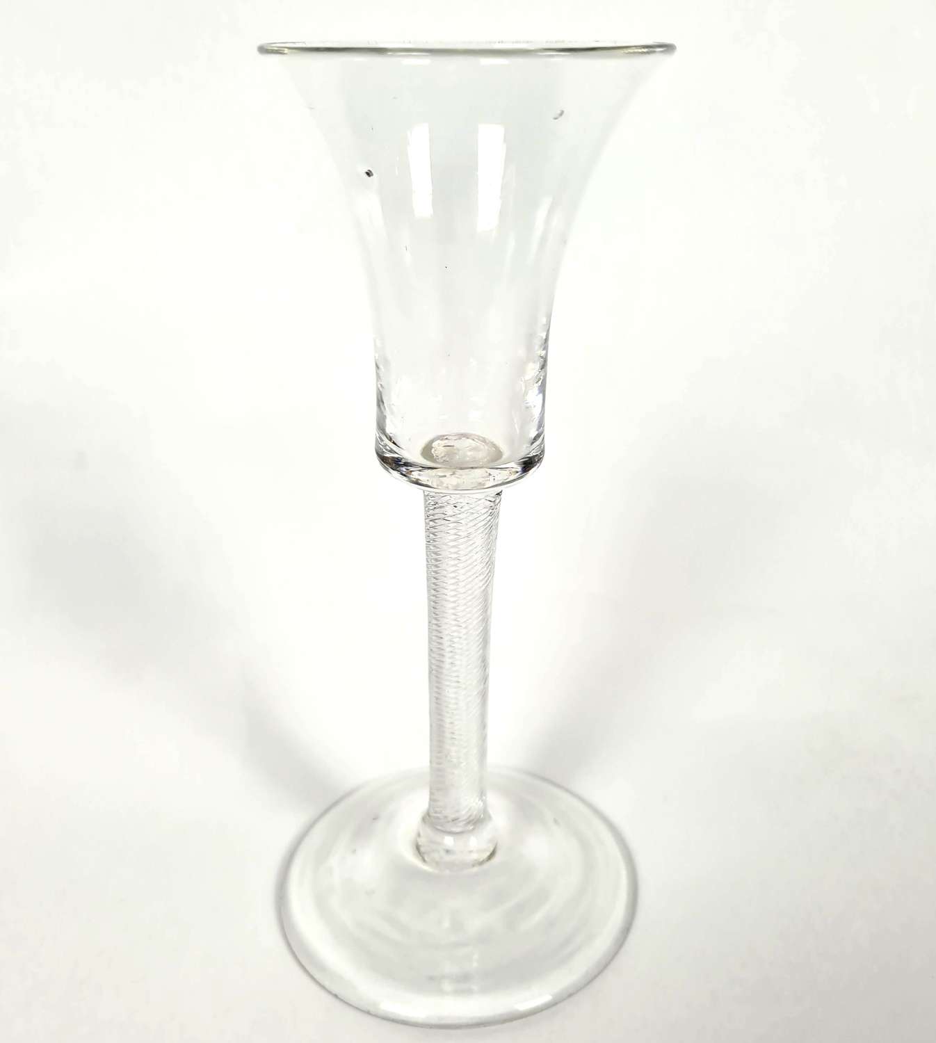 18th Century Wine Glass with Waisted Bucket Bowl