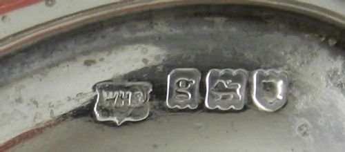 Pair Antique Silver Bon Bon Dishes