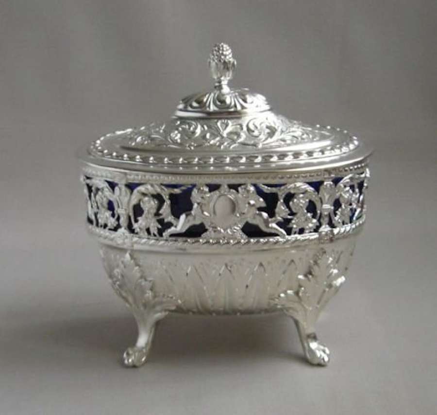 Antique Silver Sweetmeat Dish.
