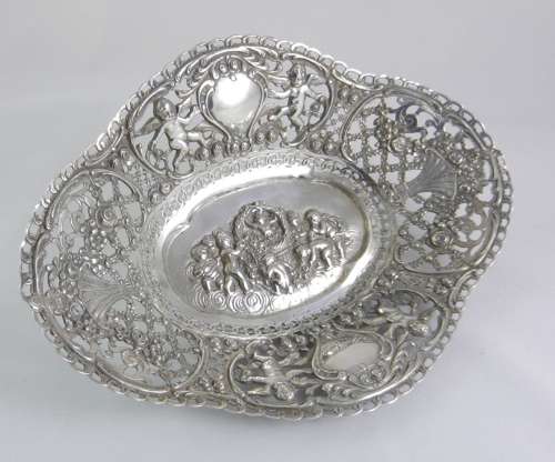 Antique Silver Dish.