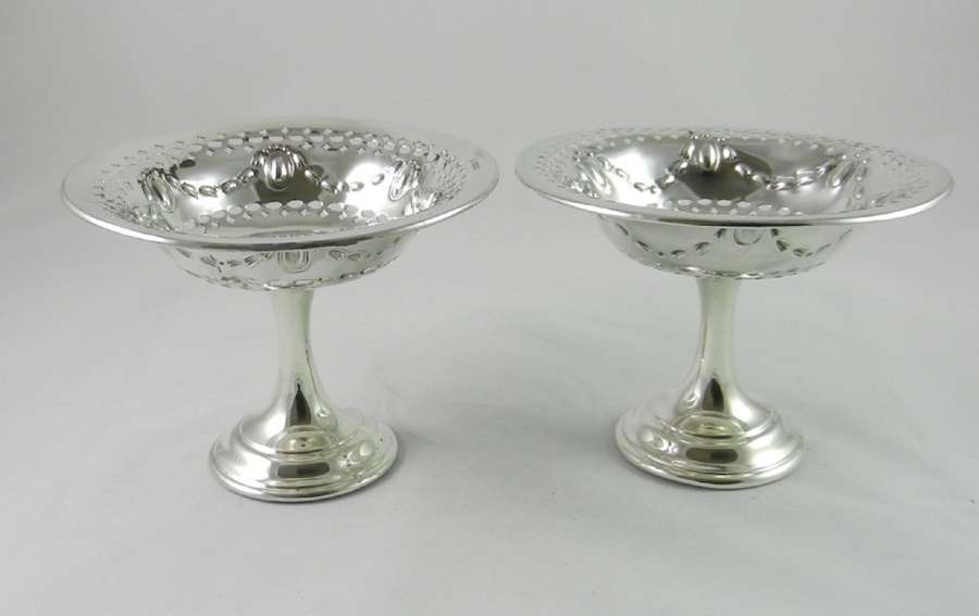Antique Silver Sweetmeat Stands