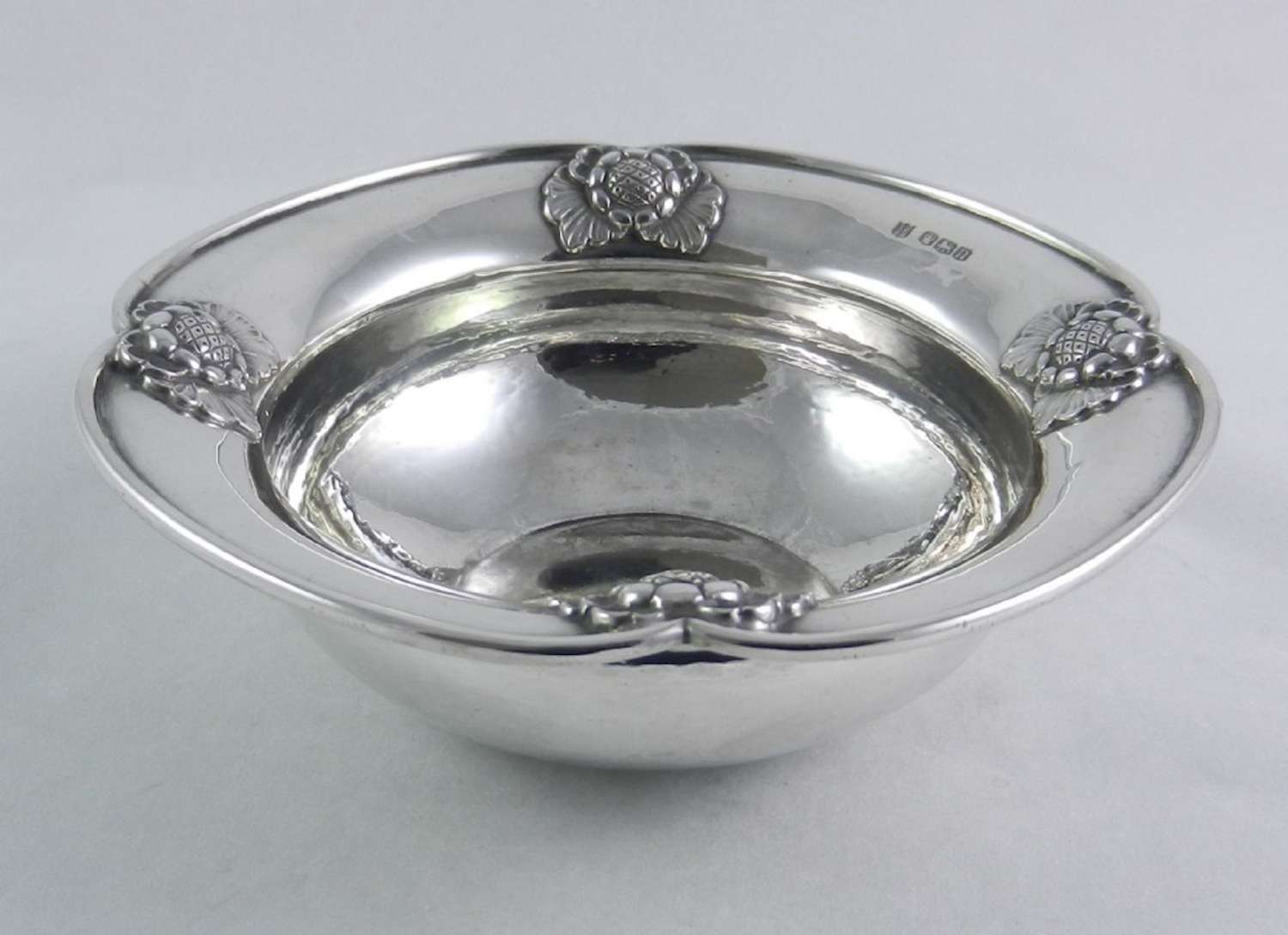 Art Nouveau Pattern Silver Bowl