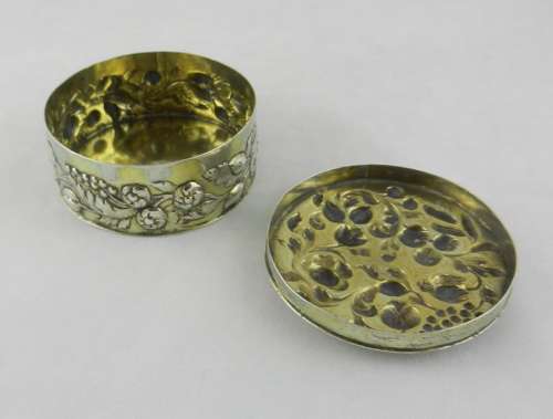 Early 18th Century Silver Gilt Box