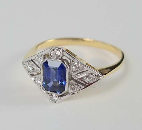Sapphire and Diamond Ring