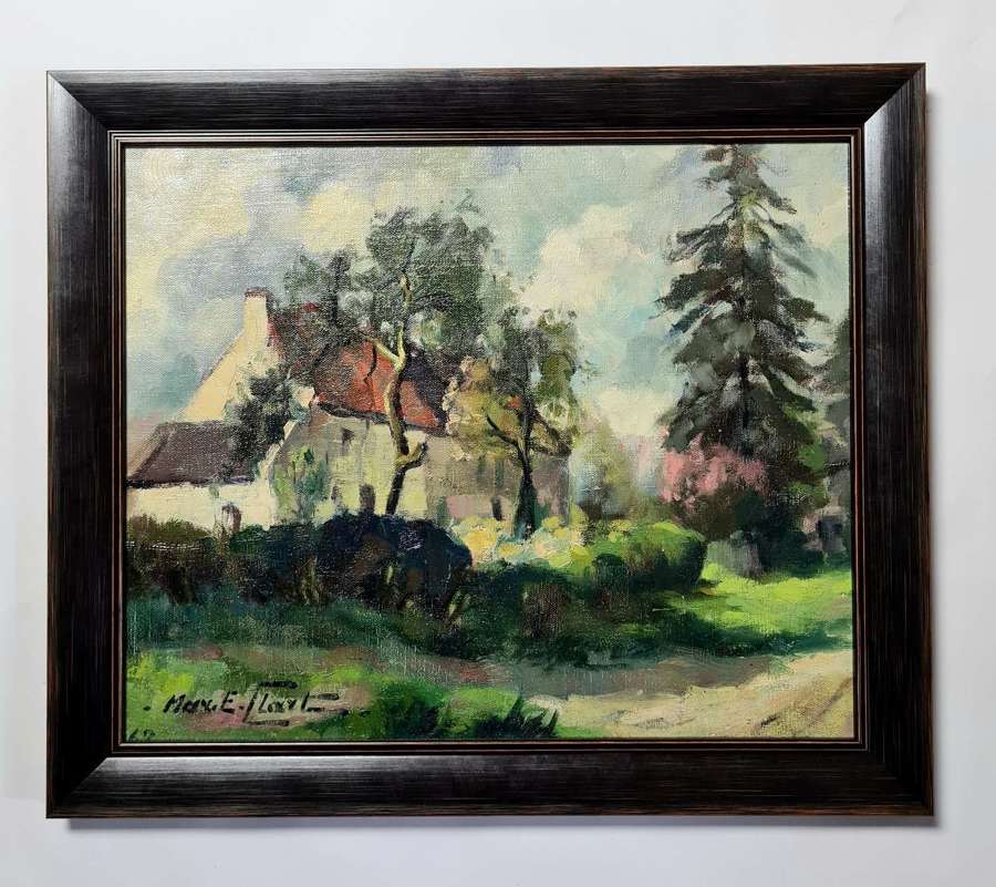 Max . E . Claxton Farmhouse Landscape