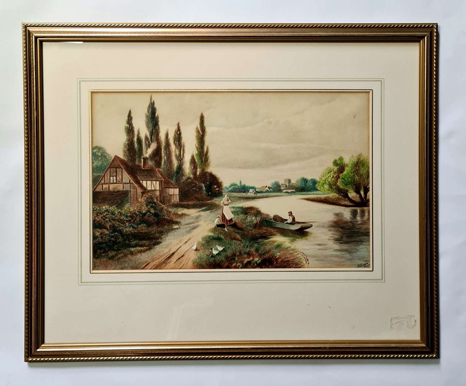 Watercolour of the Thames