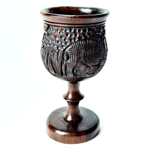 African Carved Goblet