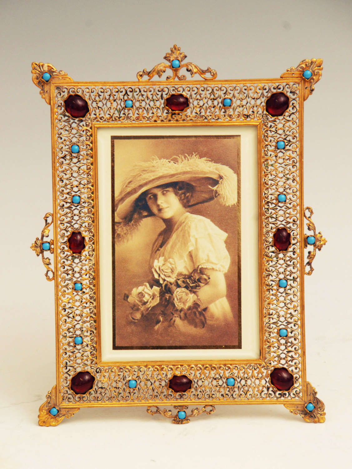 Pierced Brass Picture Frame