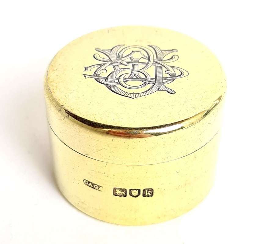 Asprey's Silver Gilt Box
