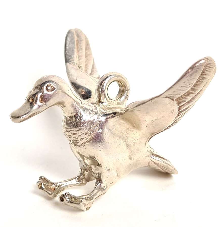Silver Duck Pendant