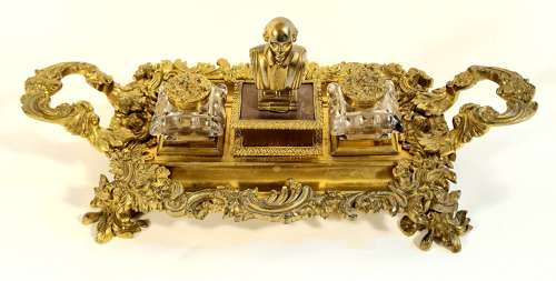 Ormolu Inkwell