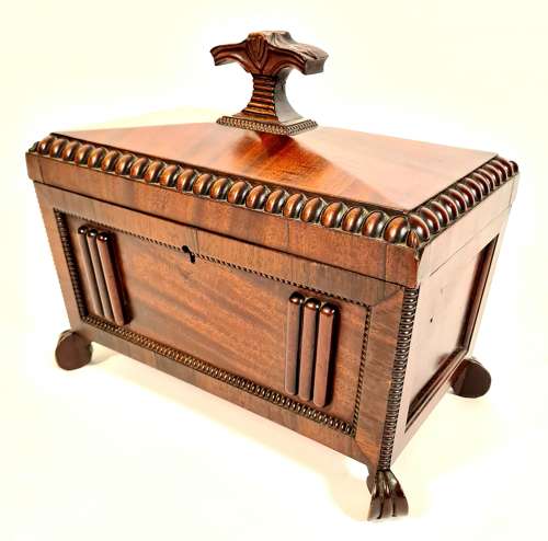Regency Sarcophagus Tea Caddy