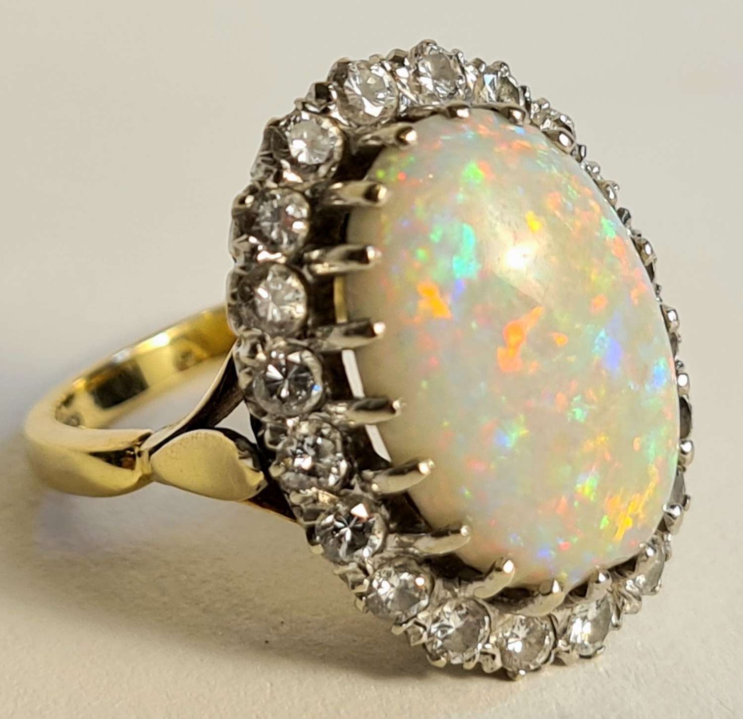 Asprey Opal and Diamond Ring