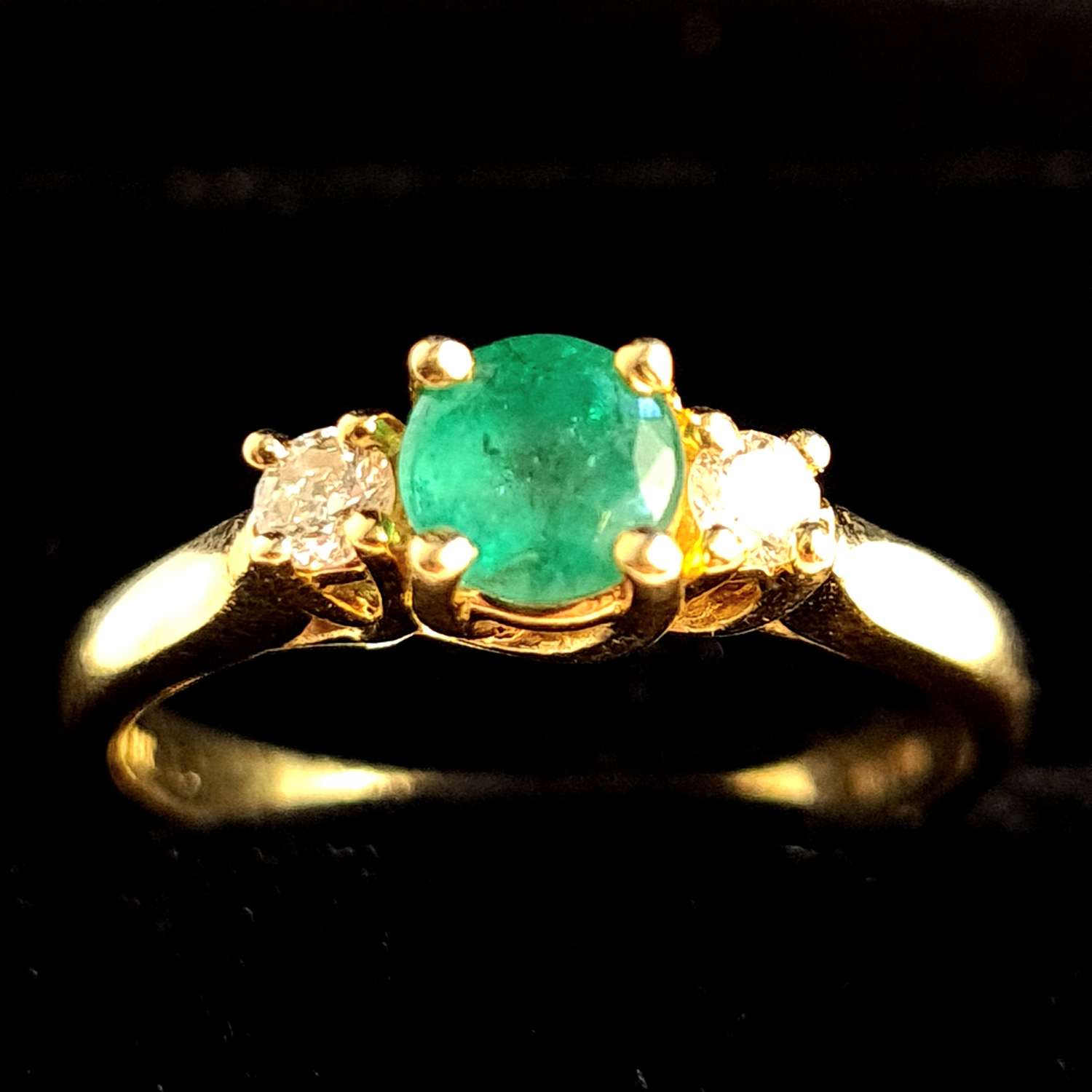 'Bita' Emerald and Diamond Ring