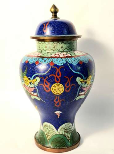 Cloisonne Lidded Jar