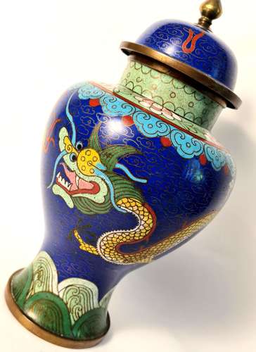 Cloisonne Lidded Jar