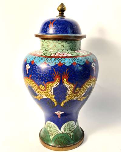 Cloisonne Lidded Jar