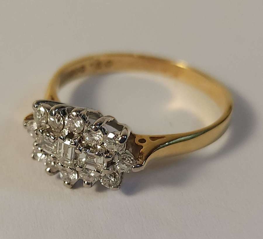 15 Stone Diamond Ring