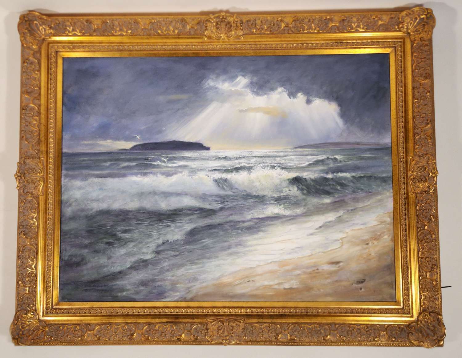 D.Cozens, Coastal Scene, Oil Painting