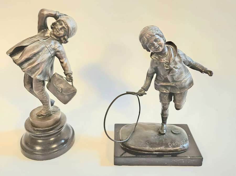 Pair of Bronzes Signed D.H.Chiparus