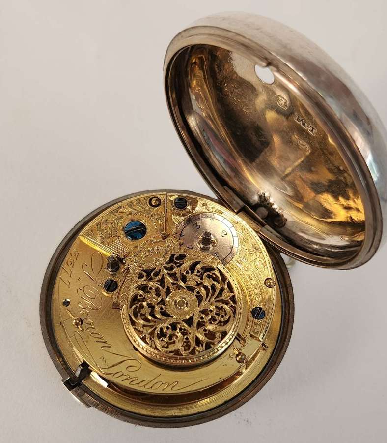 Sterling Silver Pocket Watch London 1788