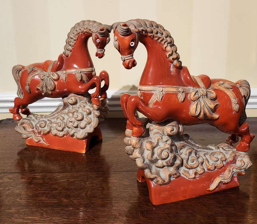 Chinese Ridge Tiles - in the form of horses