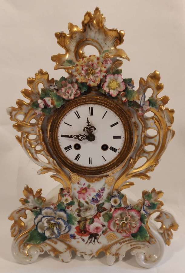 Hand Painted Mantel Clock