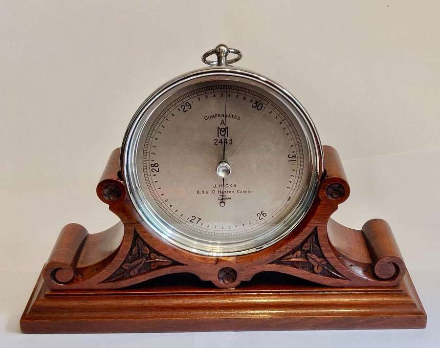 Aneroid Barometer in Chrome Plated Case