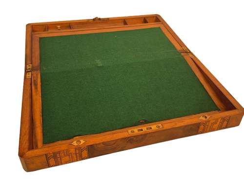 Victorian Burr Walnut Writing Slope
