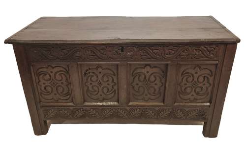 A 17th Century Oak Coffer