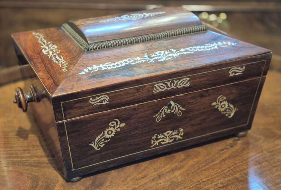 Victorian Rosewood Workbox