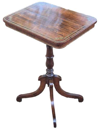 Regency Rosewood Tripod Table