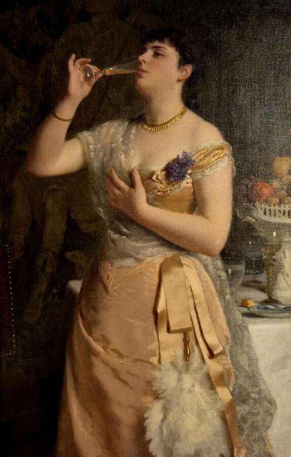 Friedrich Kraus (1826 &ndash; 1894)  &ldquo;Moderne Bacchantin 1891&rdquo;