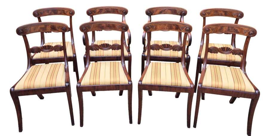 Fine set of Eight George IV Chairs